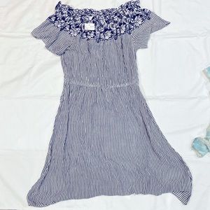 NWT off the shoulder dress or swim cover